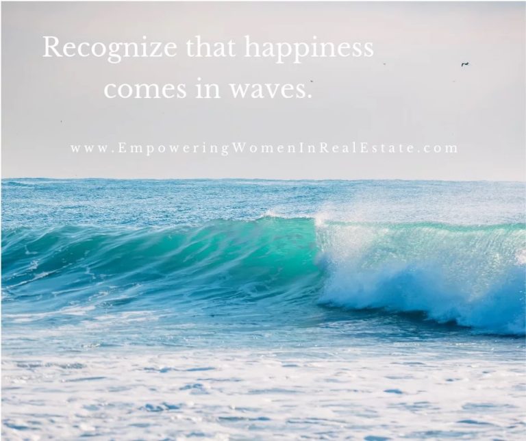 “It Comes In Waves”!