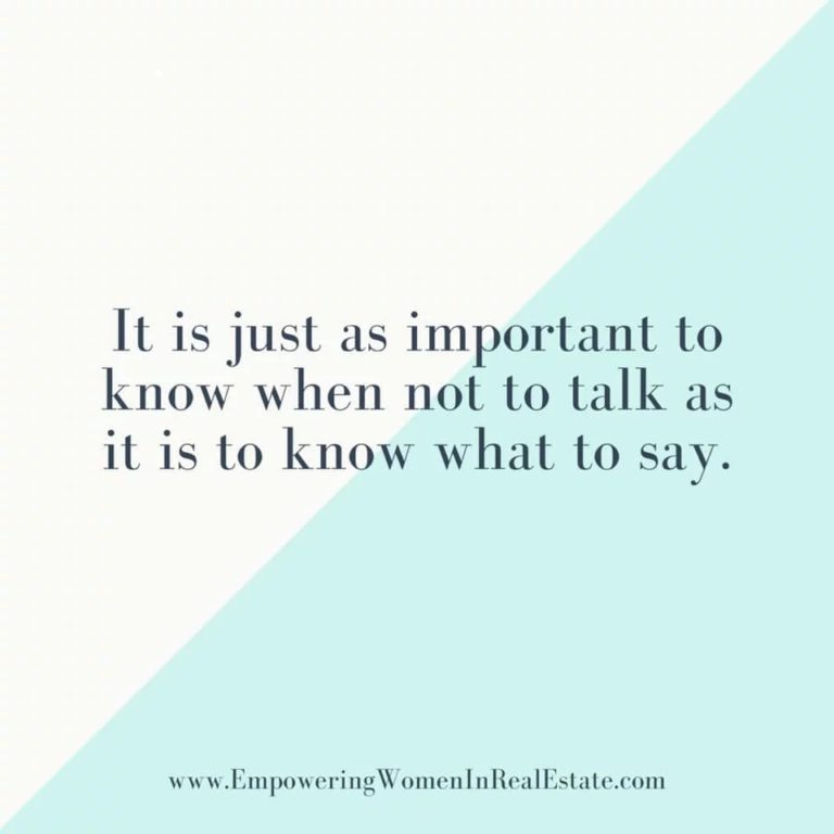 He Who Speaks First, Loses…