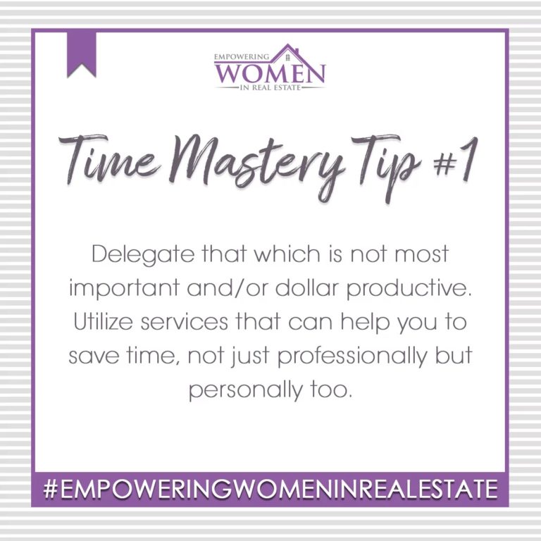 Time Mastery Tip #1