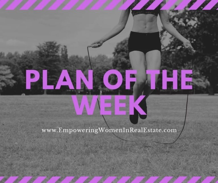 Plan Of The Week!