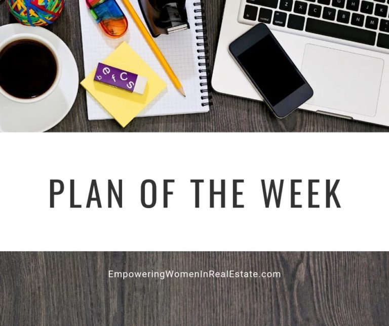 Plan Of The Week!